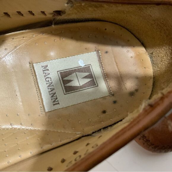 Magnanni Men's Brown Leather Buckle  Loafers Shoes 9 M *Made in Spain* - Picture 6 of 10